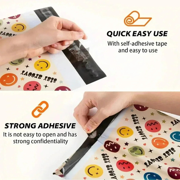 50 Poly Mailer 6x9 Inch 50 PCS - Shipping Bags for Clothing, Waterproof Tear - Picture 4 of 8